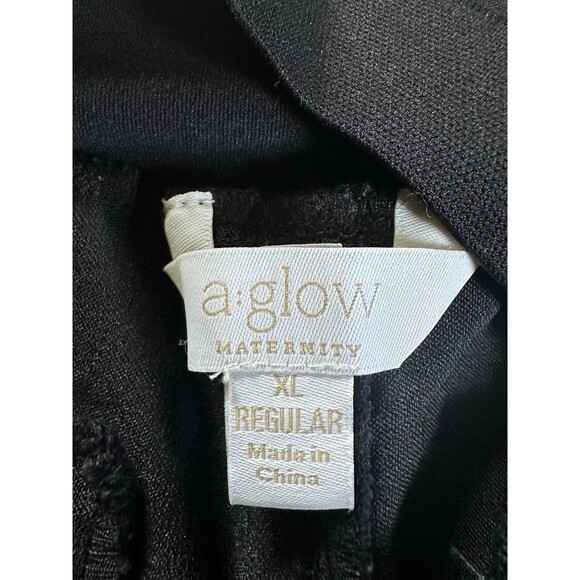 A:Glow Women's Maternity Black Luxe Ankle Dress Pants Size XL Regular - NWT - Picture 7 of 8